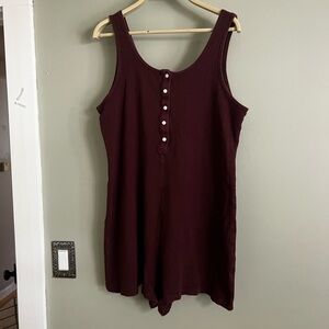 Old Navy Burgundy Knit Romper XL